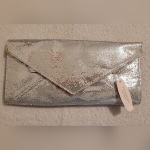 Victoria's Secret Silver Sequin Clutch